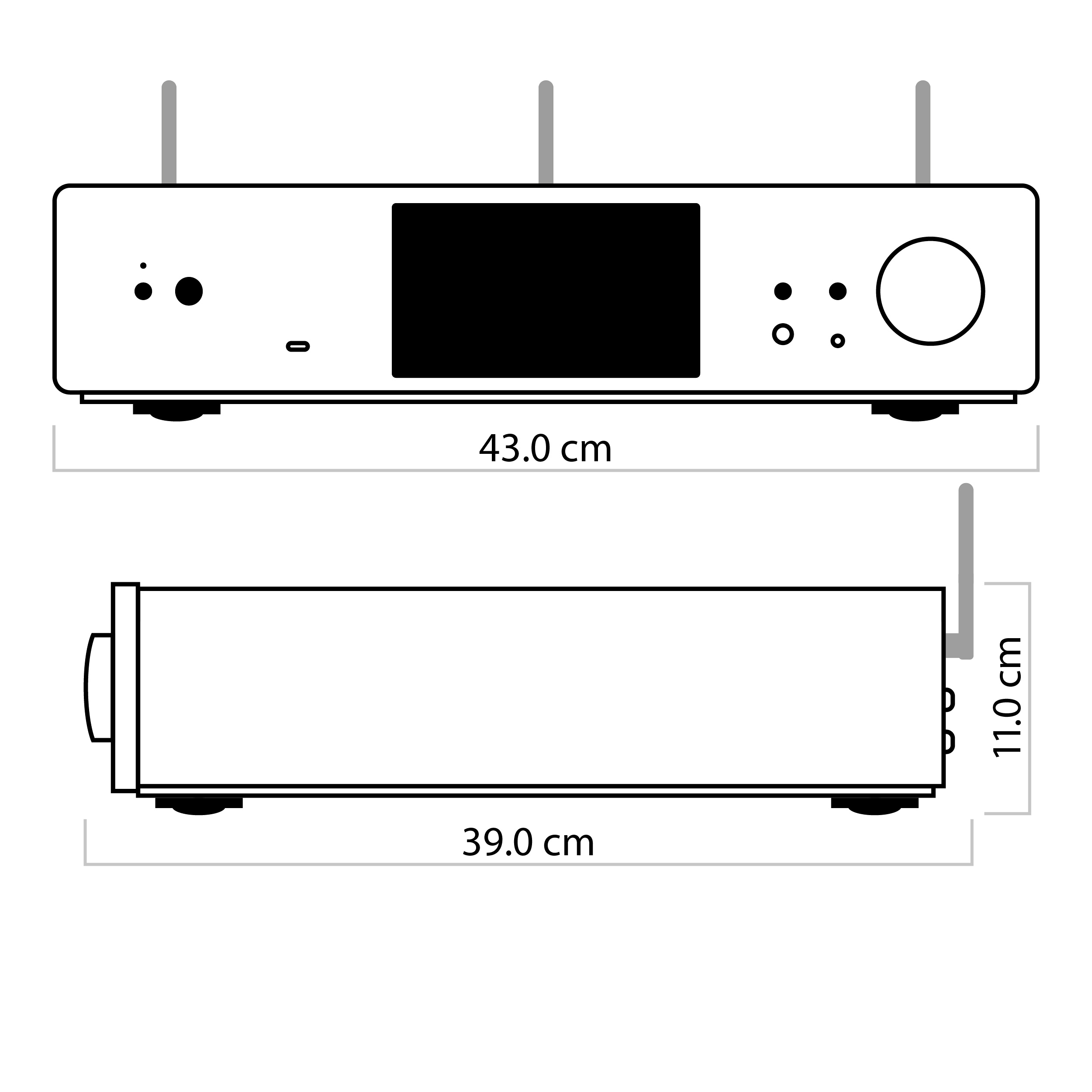 Nubert nuControl X Abmessungen Nubert nuControl X Abmessungen