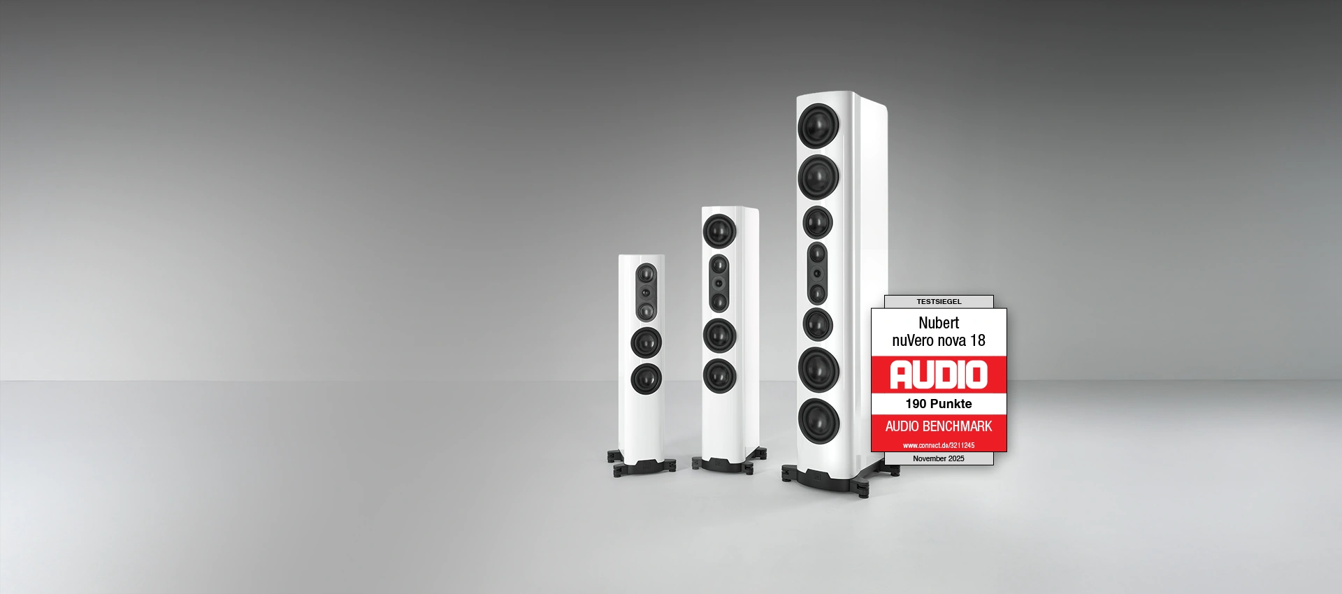 nuVero nova 12, 14 und 18 in Weiß mit Testsiegel 