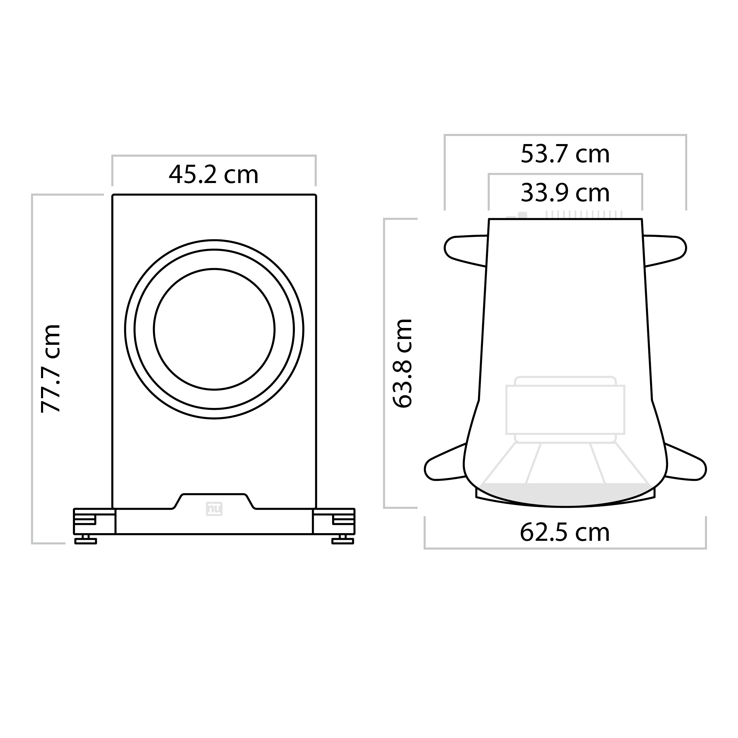 nuVero nova 1w Abmessungen