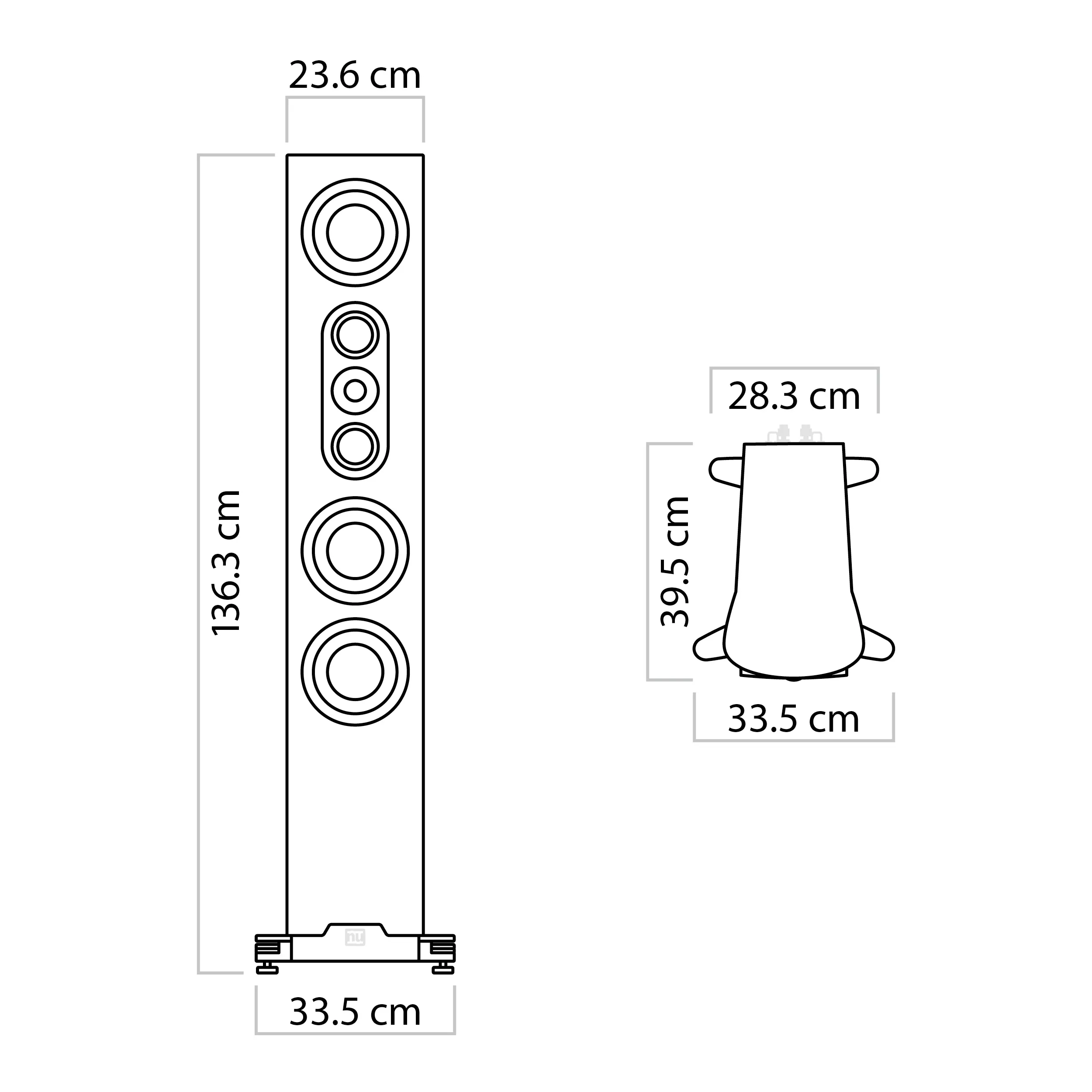 nuVero nova 18 Abmessungen nuVero nova 18 Abmessungen