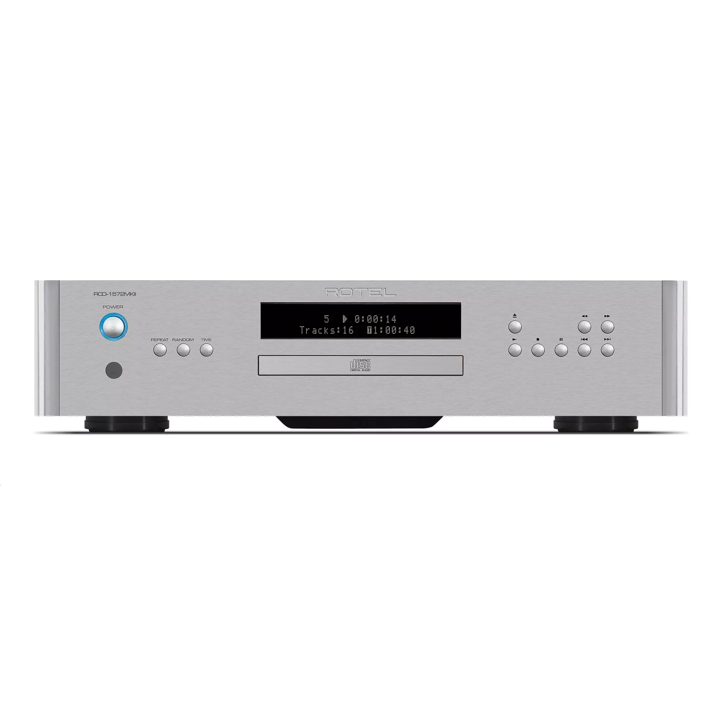 Rotel RCD 1572 MK2 silber Vorderansicht
