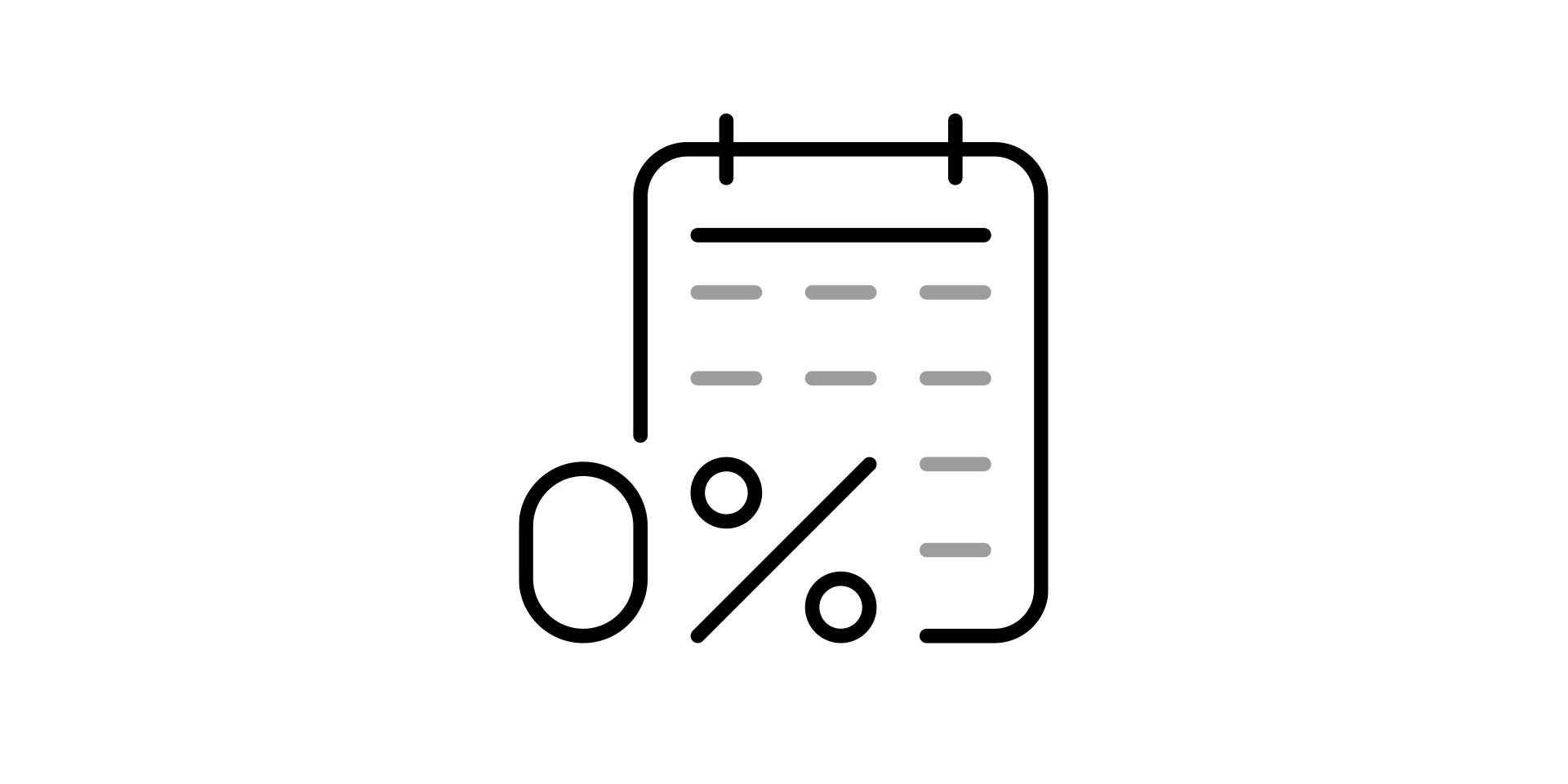 Icon 0 Prozent Finanzierung 