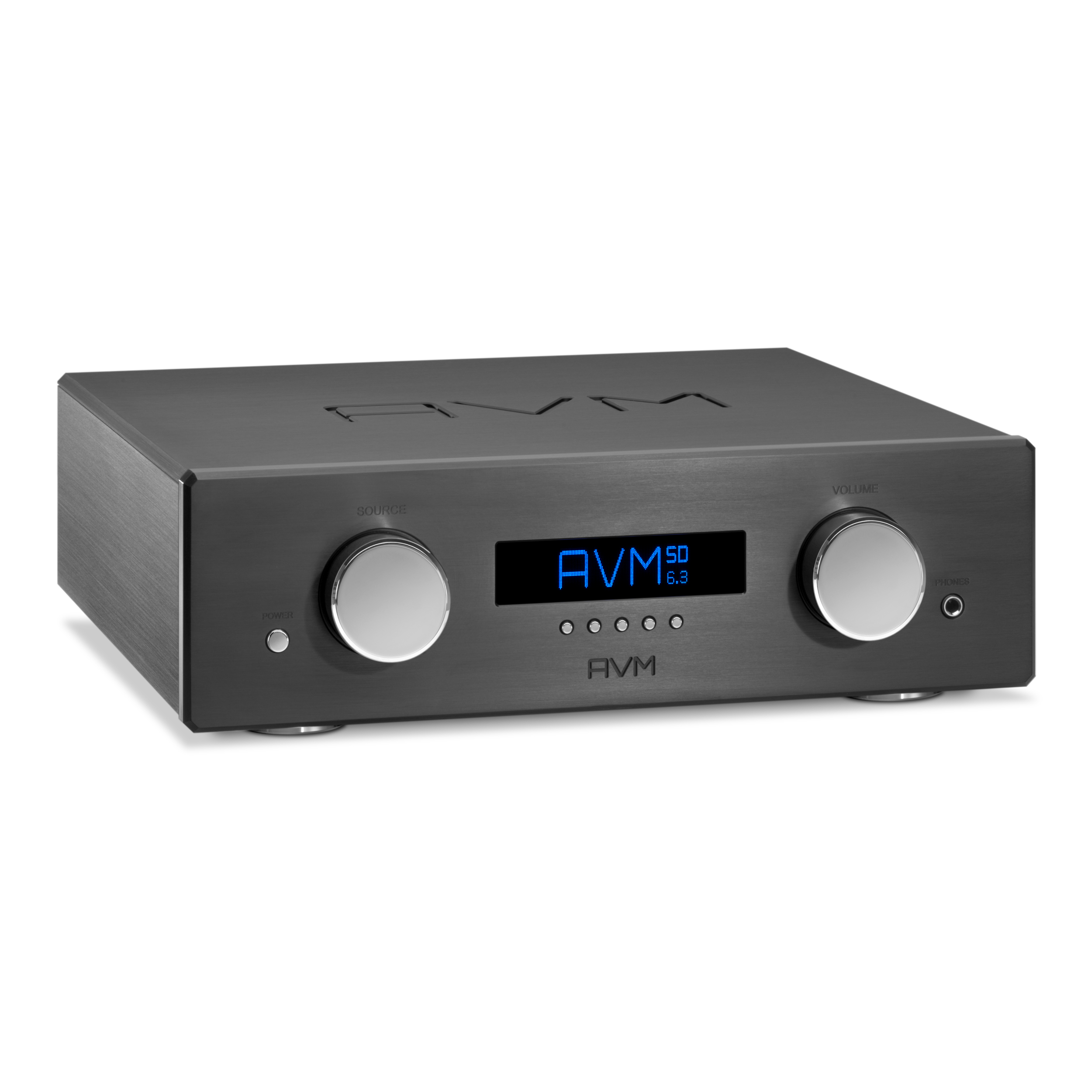 AVM Vorverstärker SD 6.3 schwarz front gedreht AVM Vorverstärker SD 6.3 schwarz front gedreht