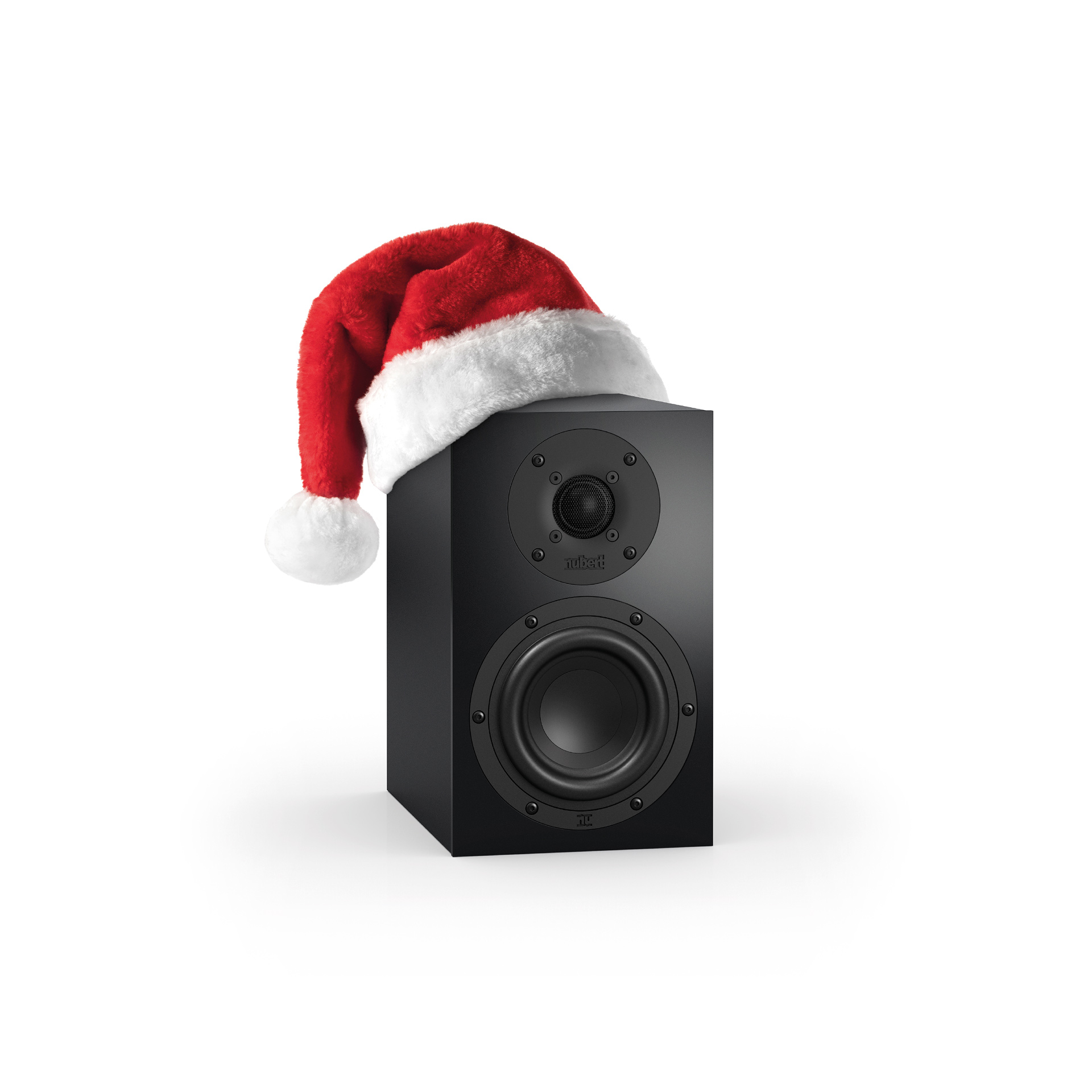 nuBoxx B-30 schwarz mit Weihnachtsmütze