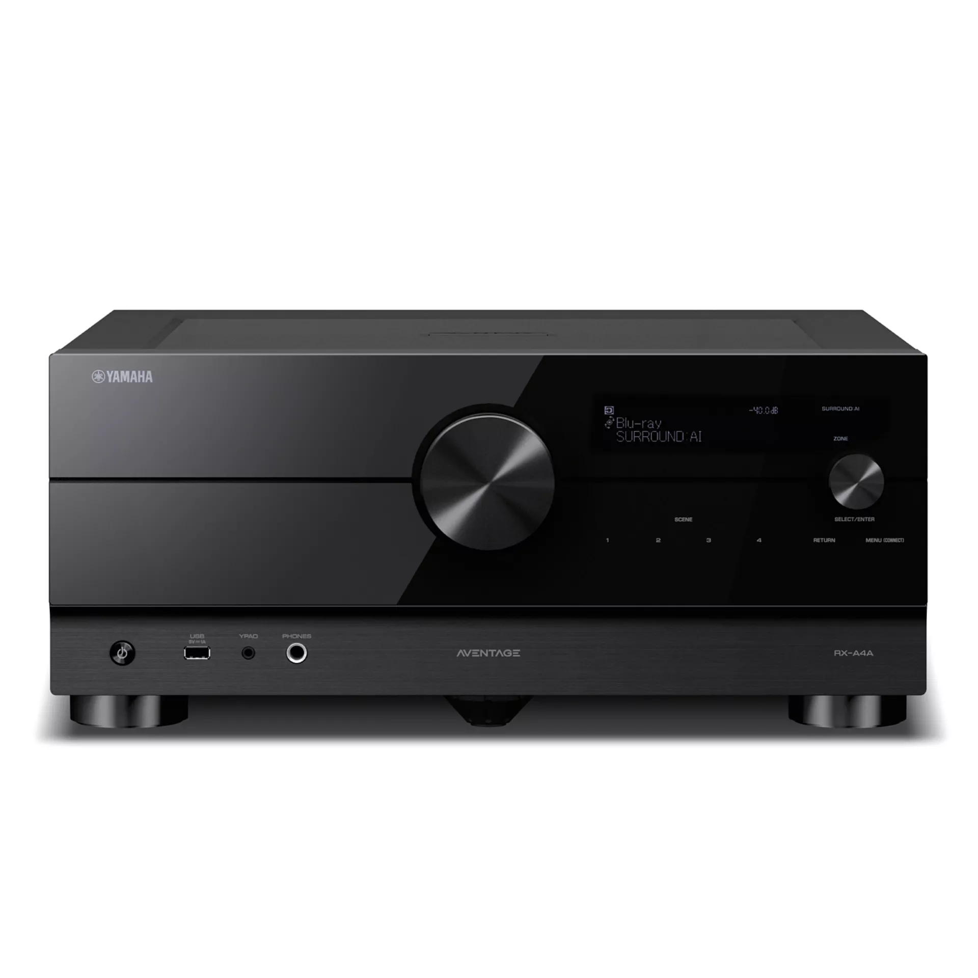 Yamaha AV Receiver RX-A4A schwarz Vorderseite Yamaha AV Receiver RX-A4A schwarz Vorderseite