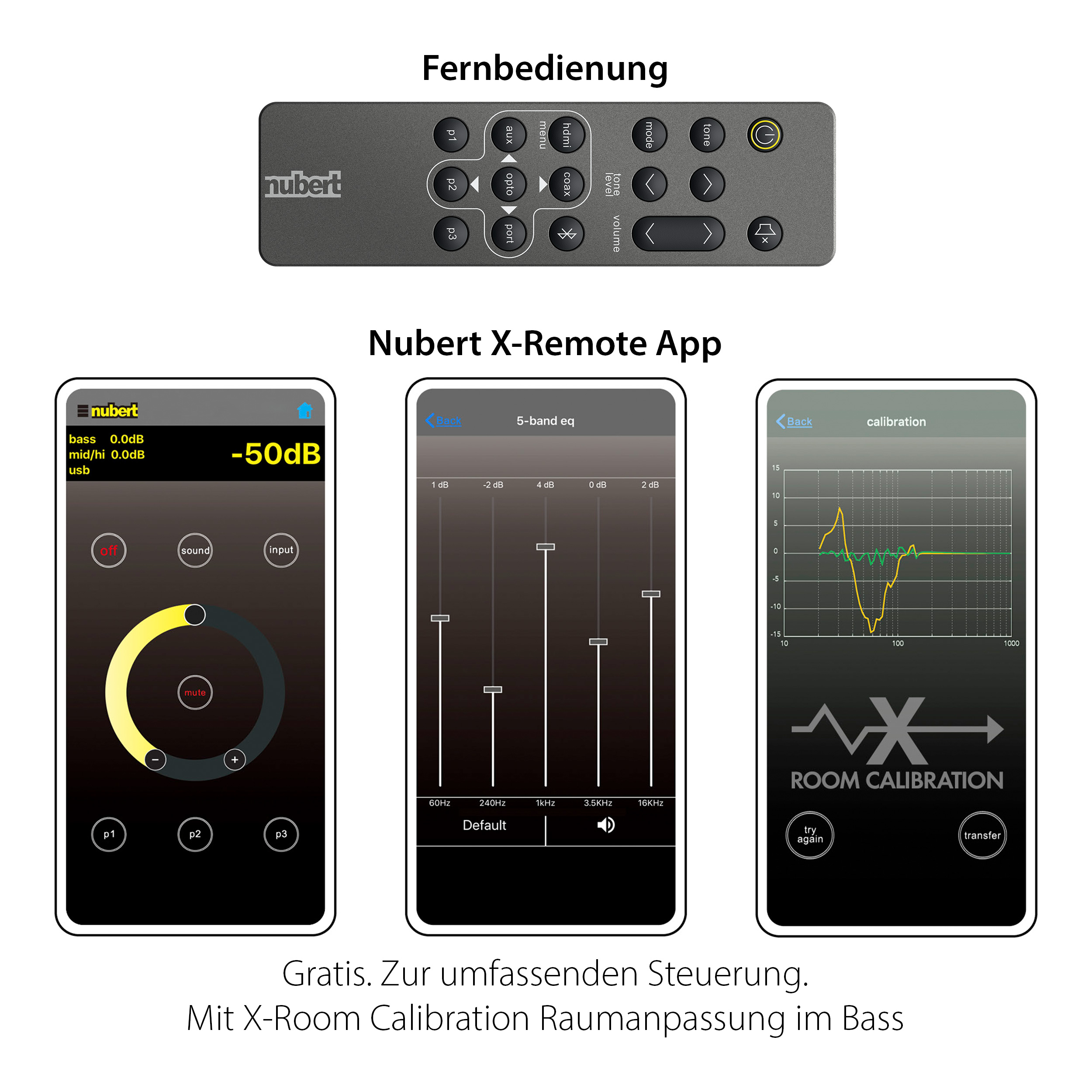 nuXinema preAV App Fernbedienung nuXinema preAV App und Fernbedienung