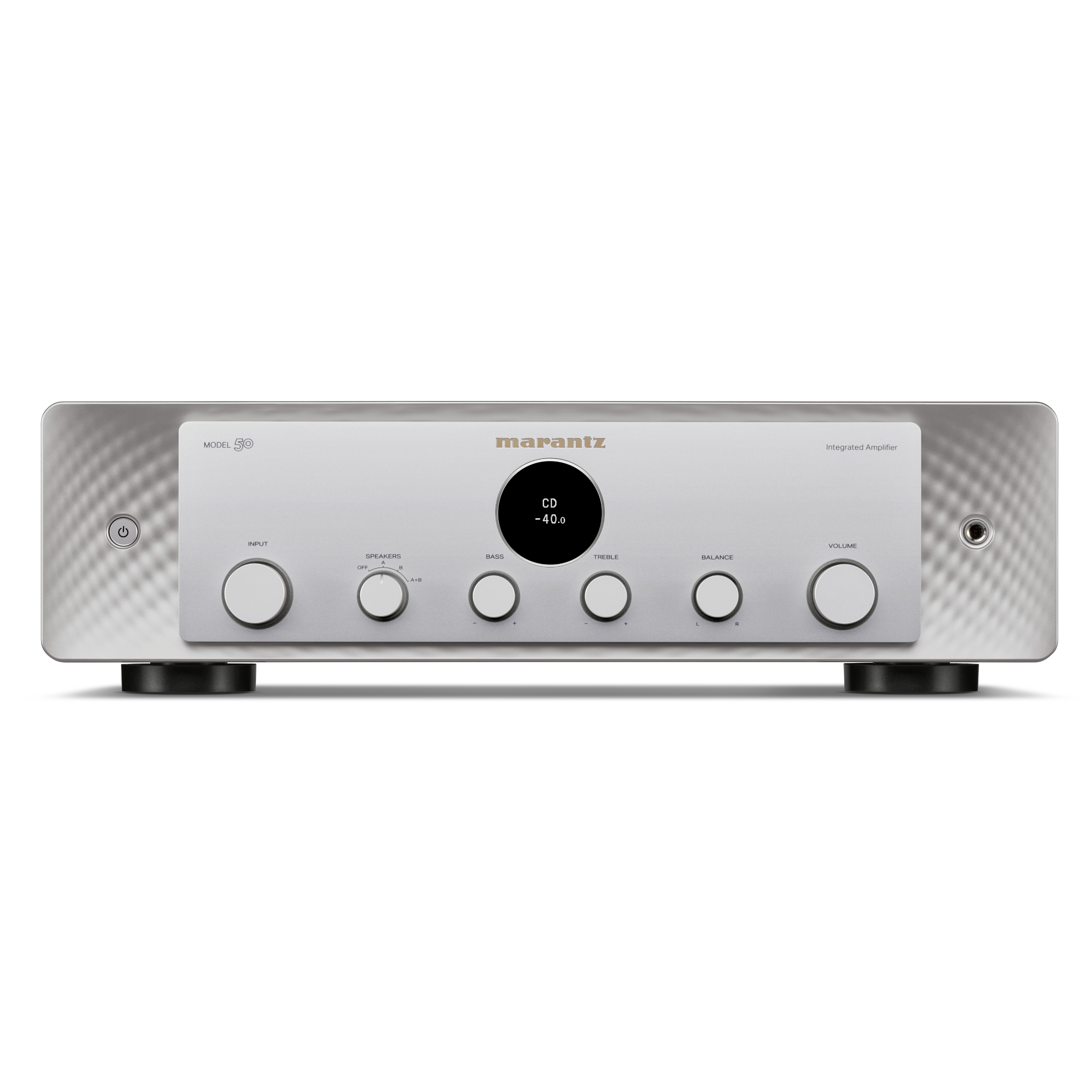 Marantz Model 50 stereo amplifier in silver gold front panel Marantz Model 50 stereo amplifier in silver gold front panel