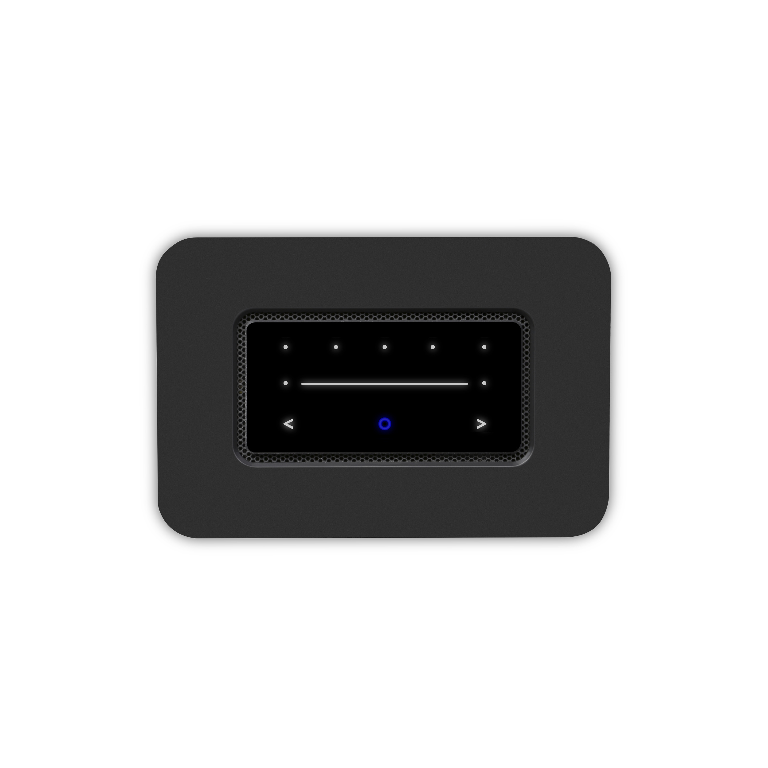 Bluesound Netzwerkplayer Node schwarz top down Bluesound Netzwerkplayer Node schwarz top down
