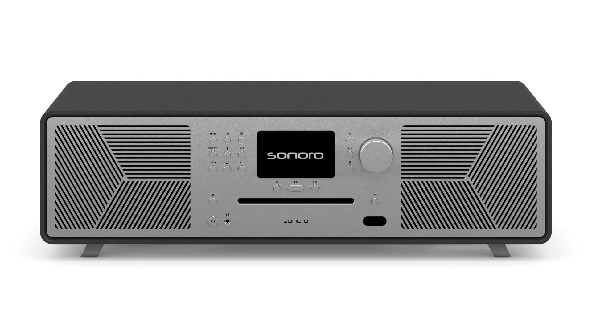 Sonoro CD-Receiver Meisterstück 2. Gen. in Graphit Vorderseite