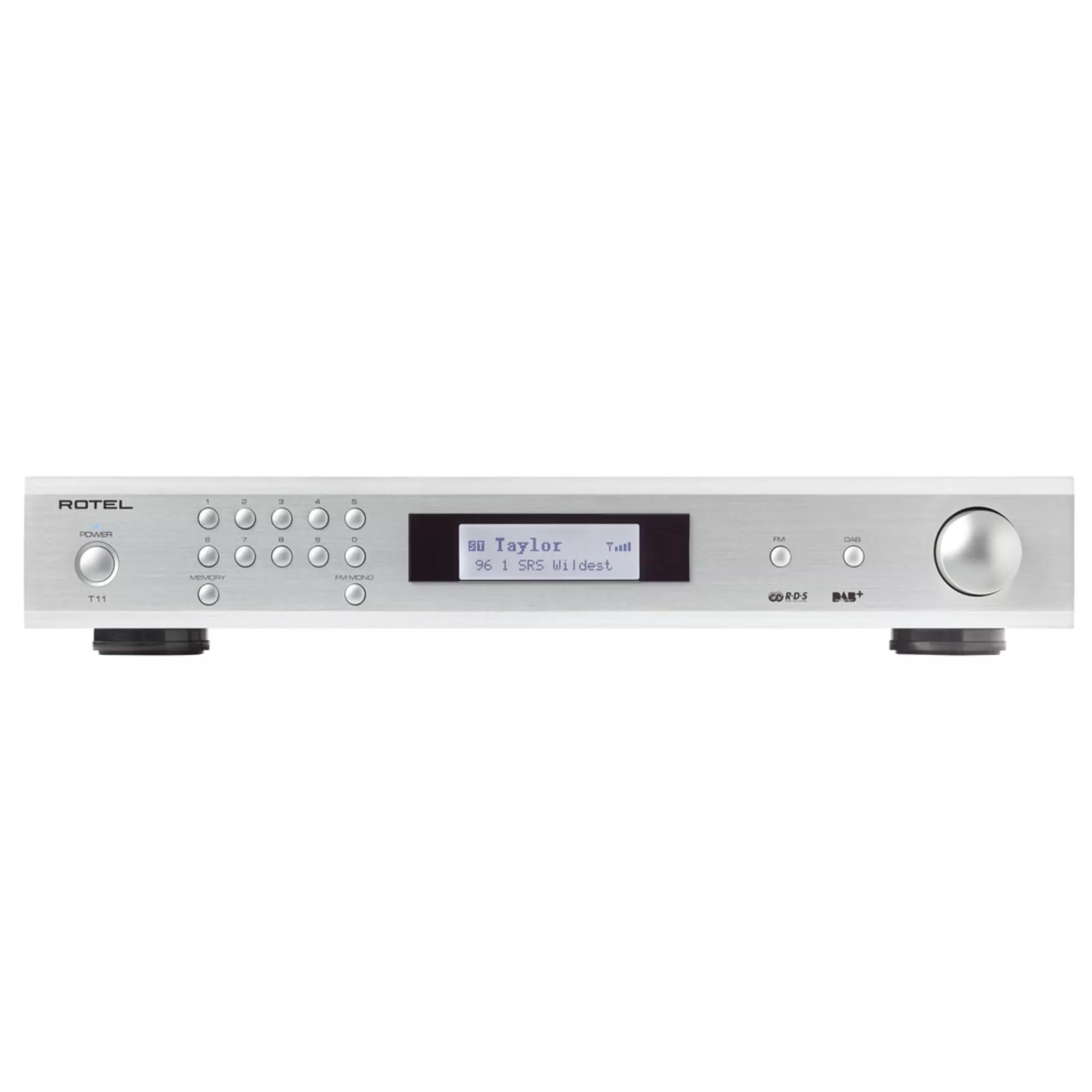 Rotel Tuner T11 in silver front Rotel Tuner T11 in silver front