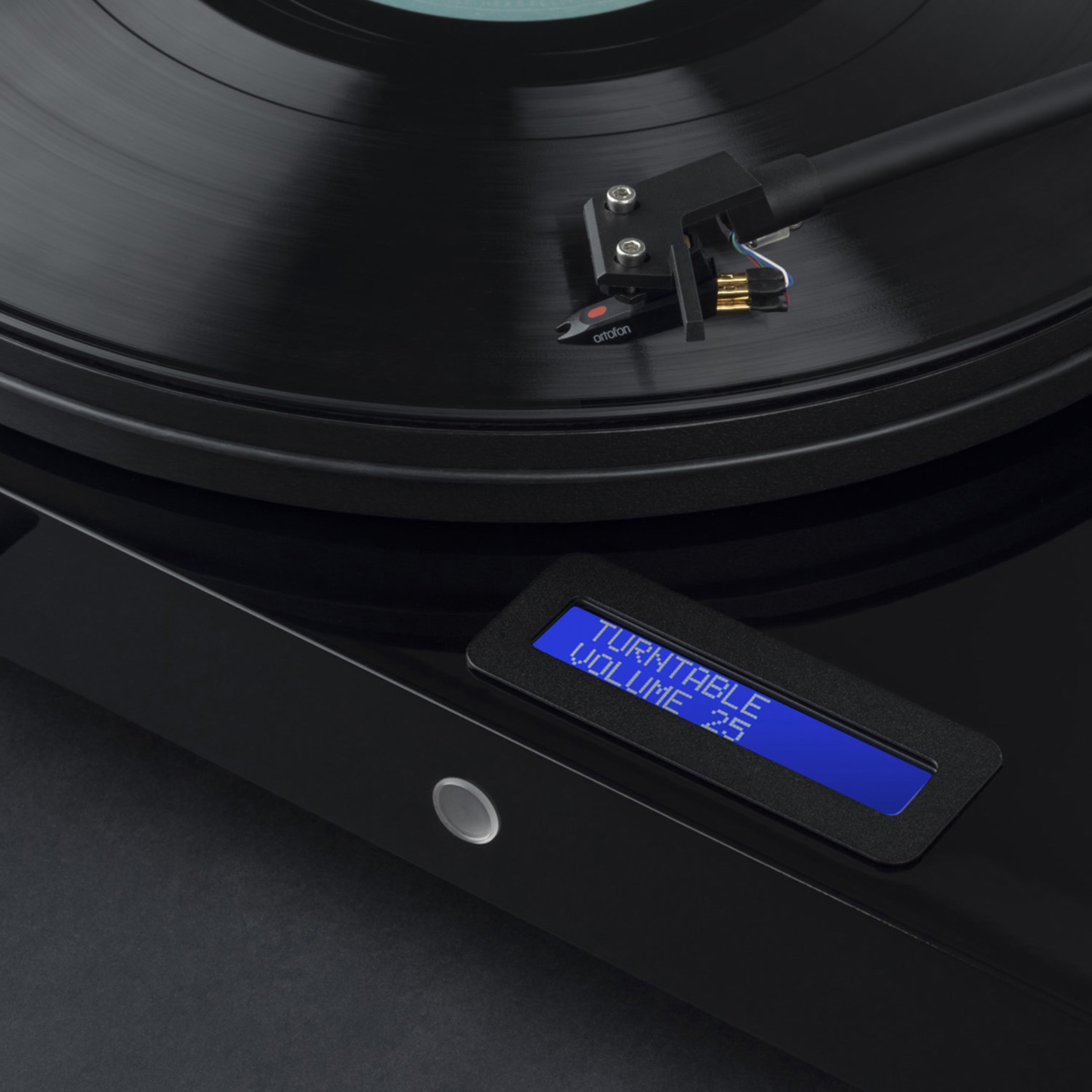 Pro-Ject record player in black detail picture  Pro-Ject record player in black detail picture