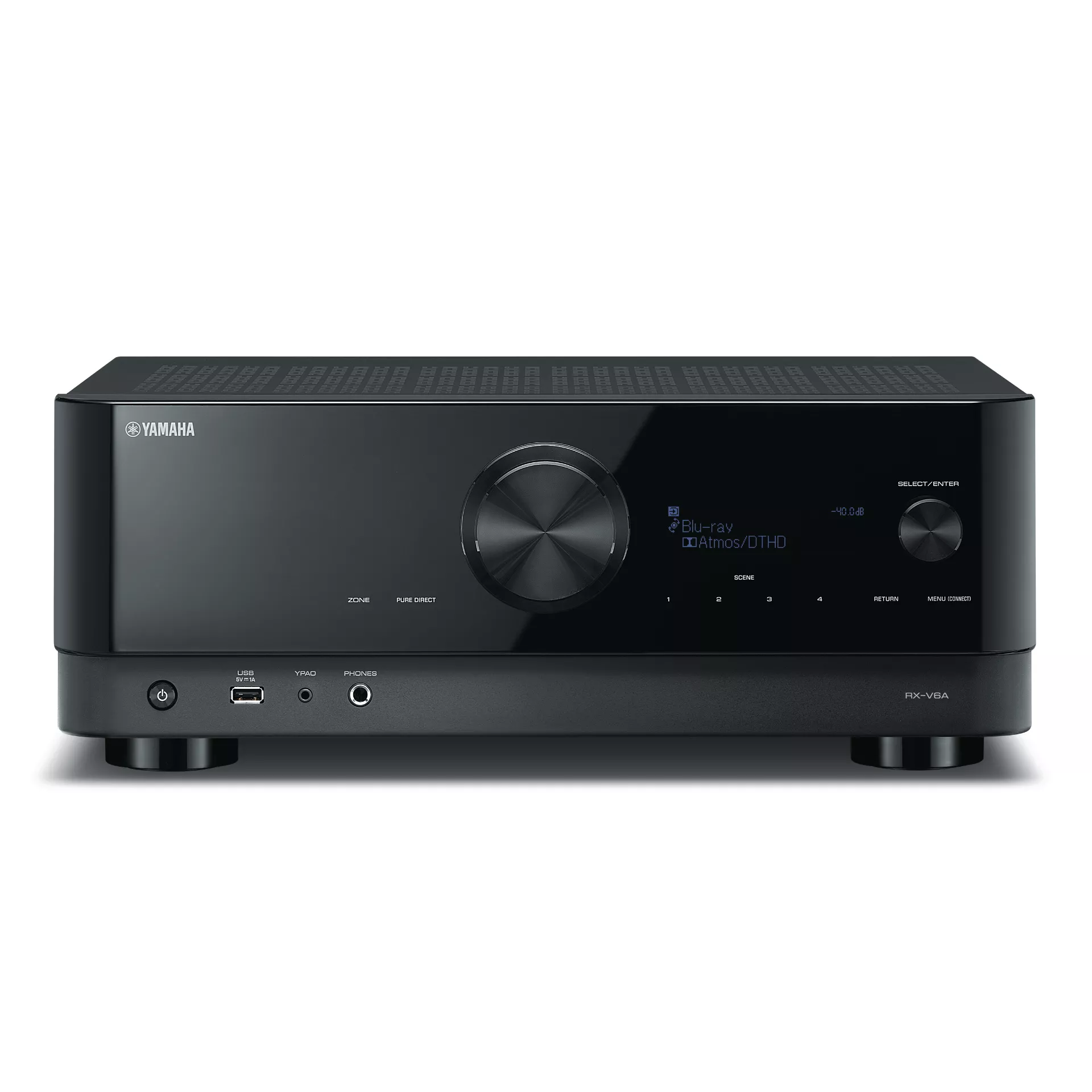 Yamaha AV Receiver RX-V6A schwarz Vorderseite
