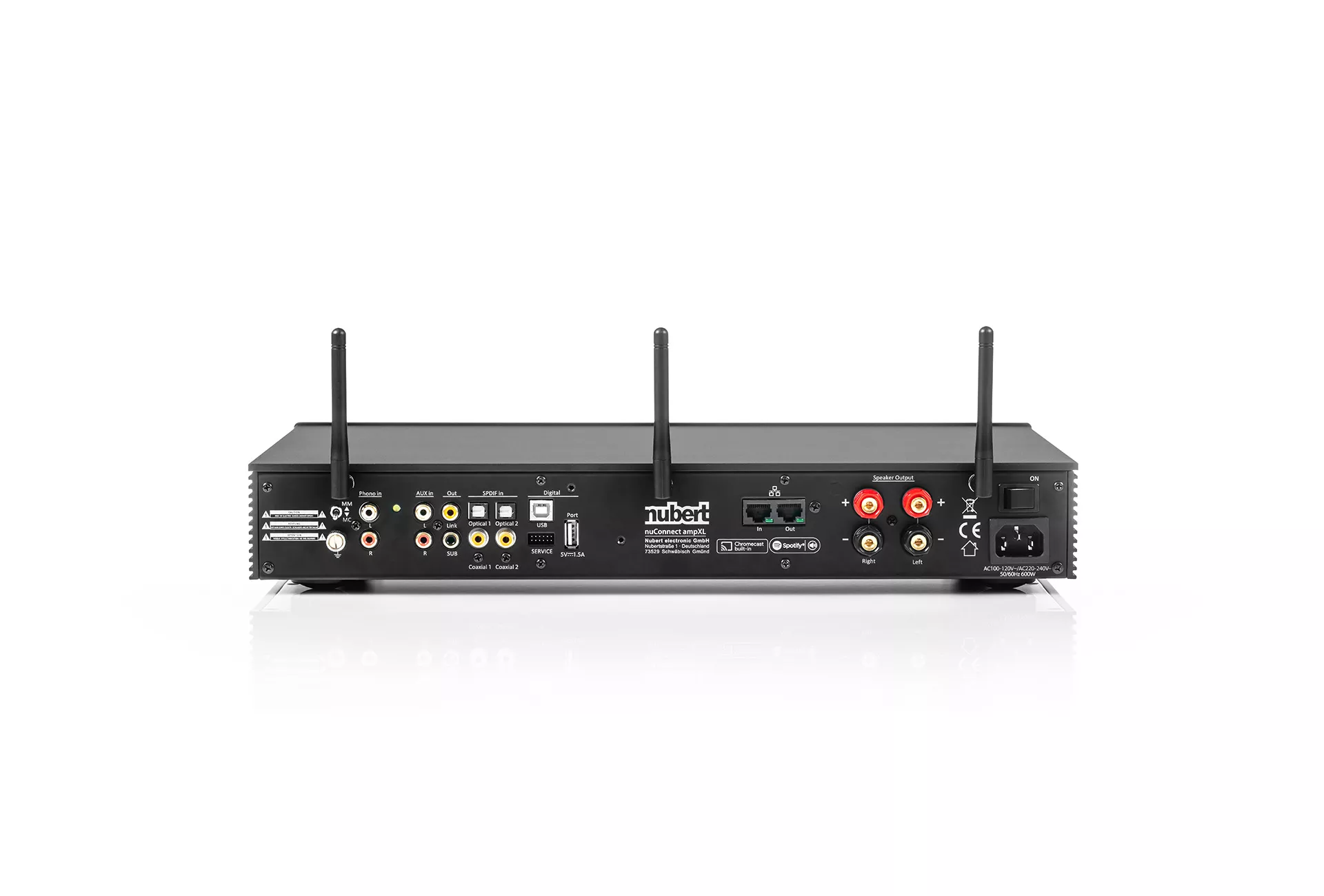 nuConnect ampXL Anschlüsse nuConnect ampXL in Schwarz Anschlüsse