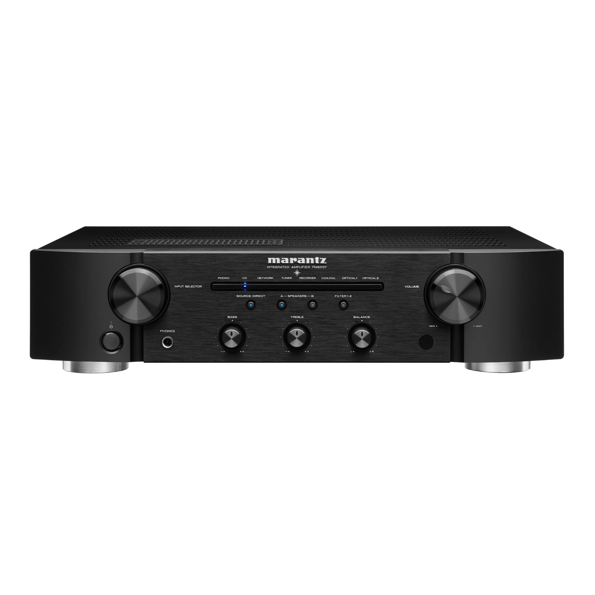 Marantz PM6007 in Schwarz Vorderseite Marantz PM6007 in Schwarz Vorderseite