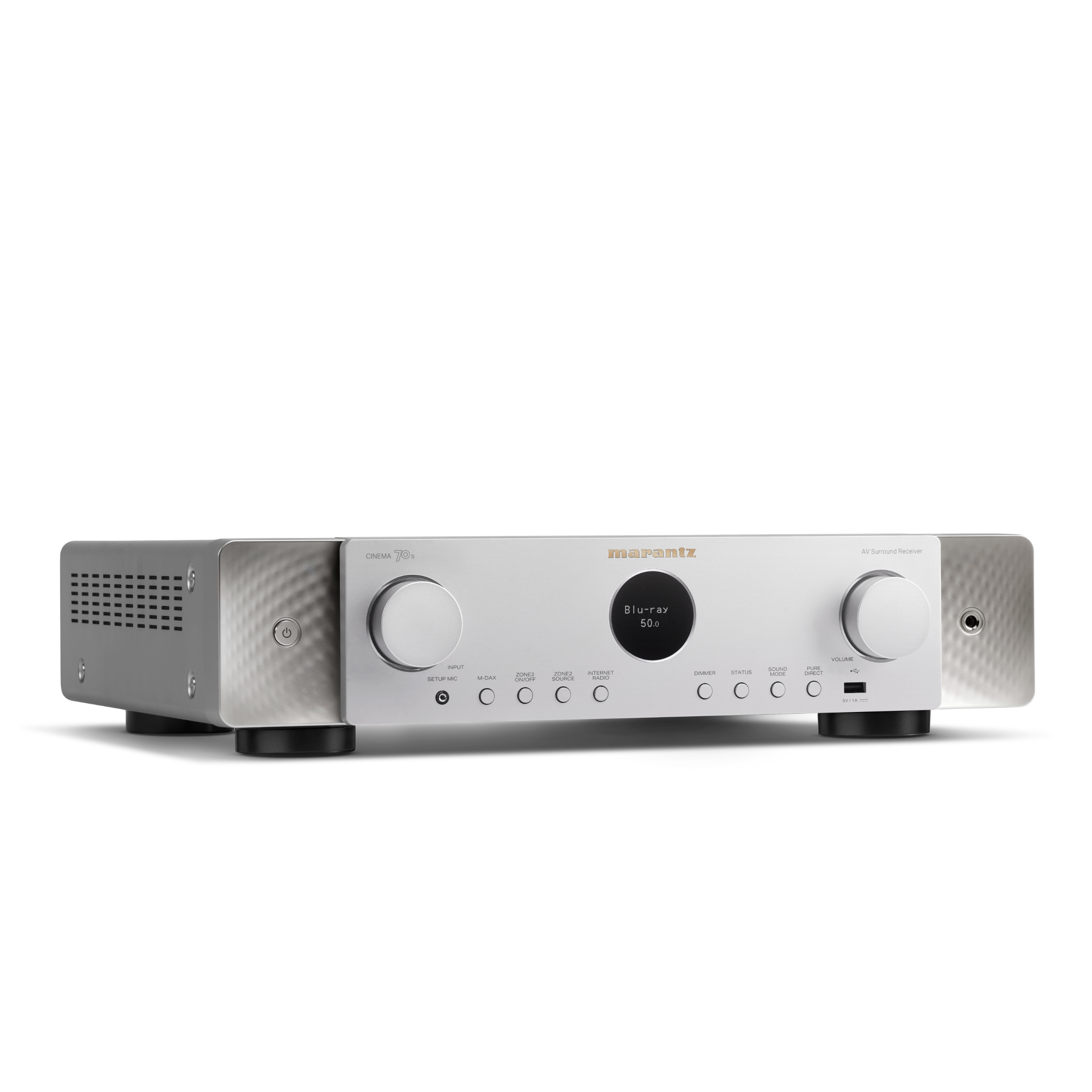 Marantz Cinema 70 Silver Gold front turned Marantz Cinema 70 Silver Gold front turned