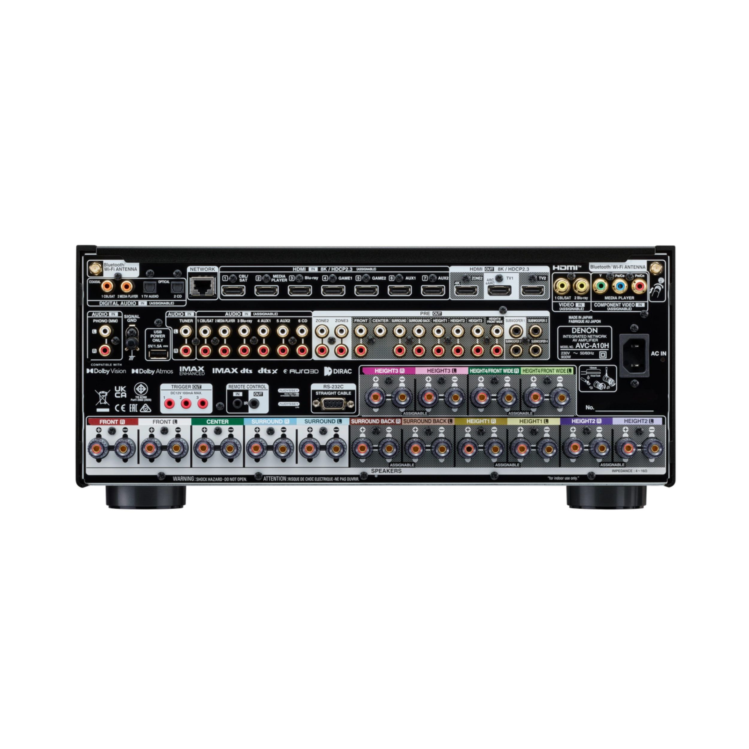 Denon AVC A10H Hinten Silber